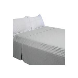 Concierge Collection 100% Cotton Herringbone Rib Blanket Gray